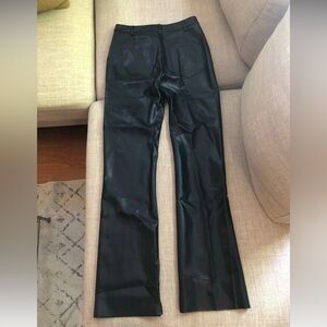 White Fox Boutique Faux Leather Pants Black
